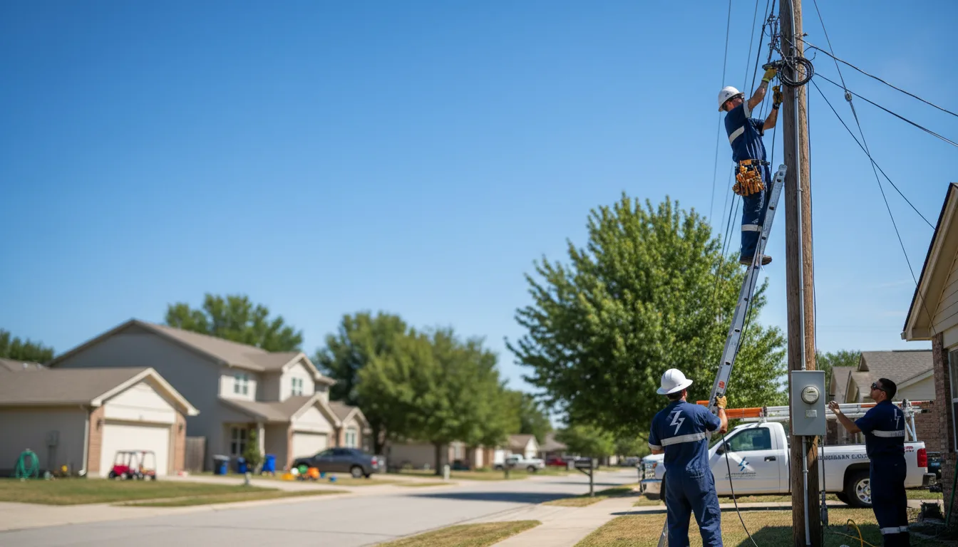 Residential electrician providing installation services in Colesburg, IA